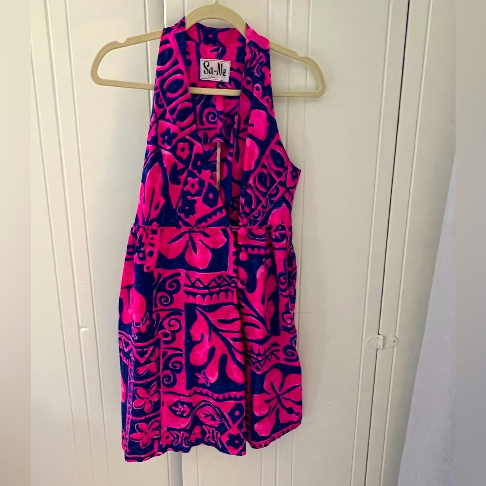 Bright, Vintage Hawaiian Mini Dress